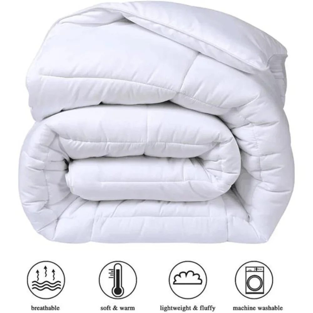 Quilted Comforter -All-Season Down Alternative Duvet Insert